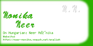 monika neer business card